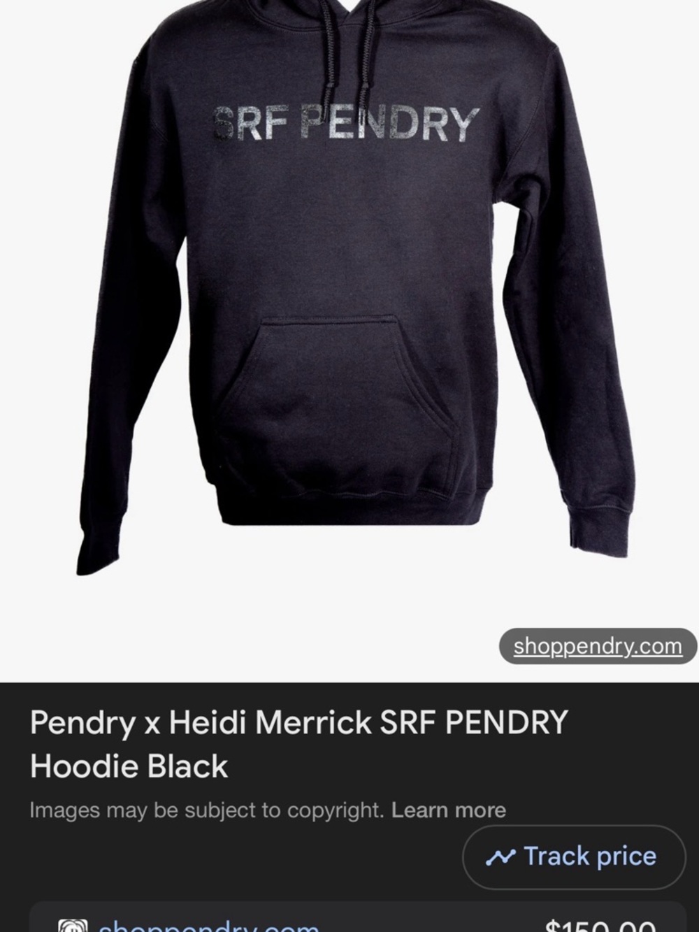 Pendry x Heidi Merrick SRF PENDRY Black Hoodie Sweater